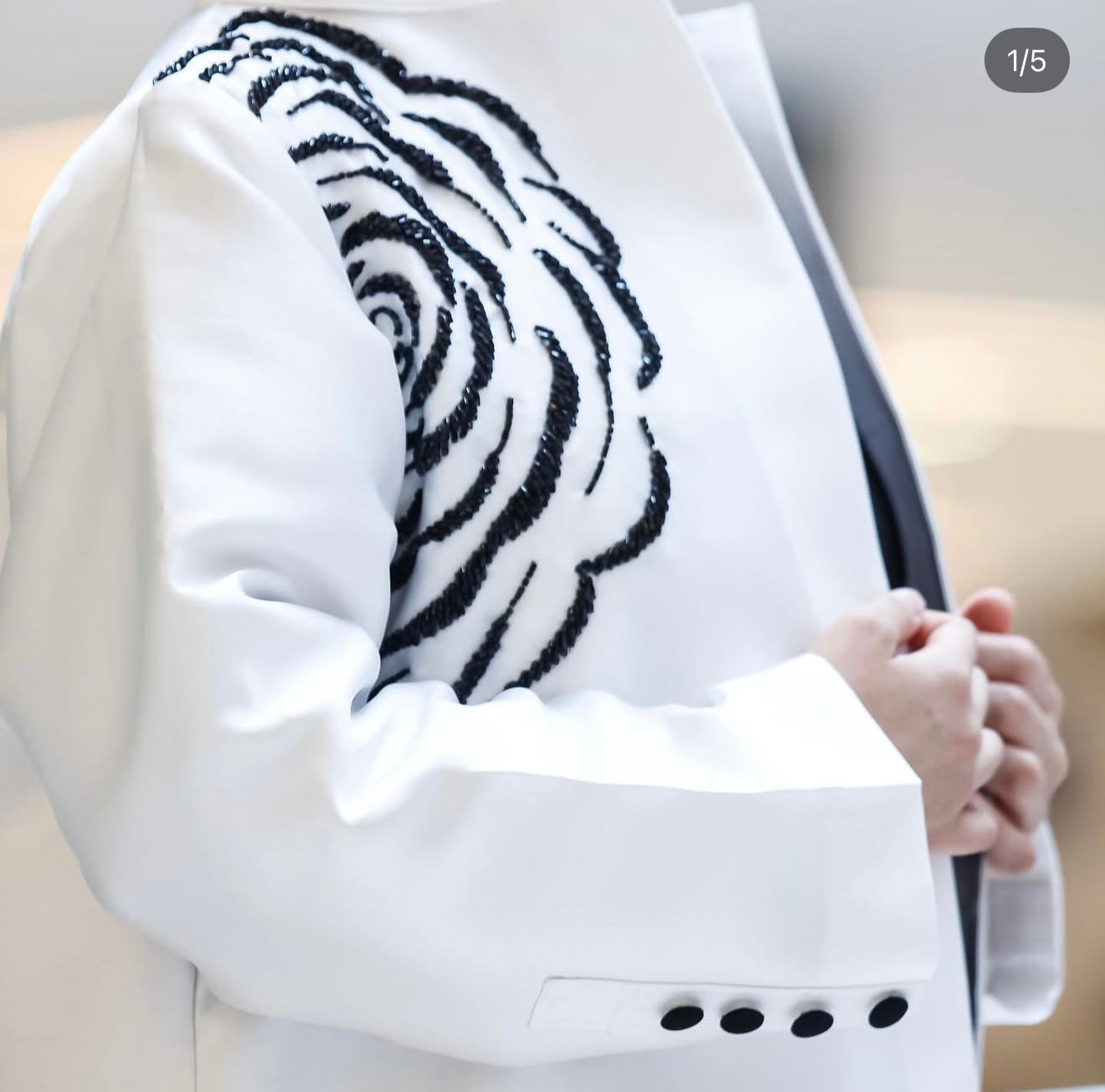 Shadow Abaya ( White )