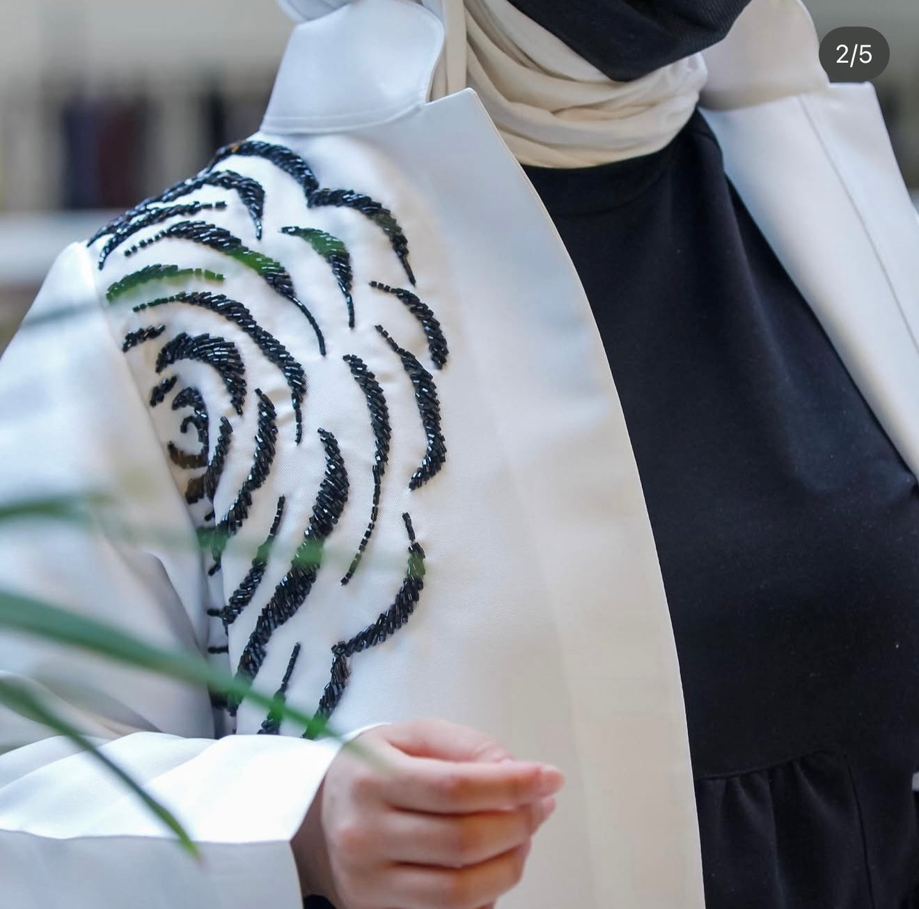 Shadow Abaya ( White )