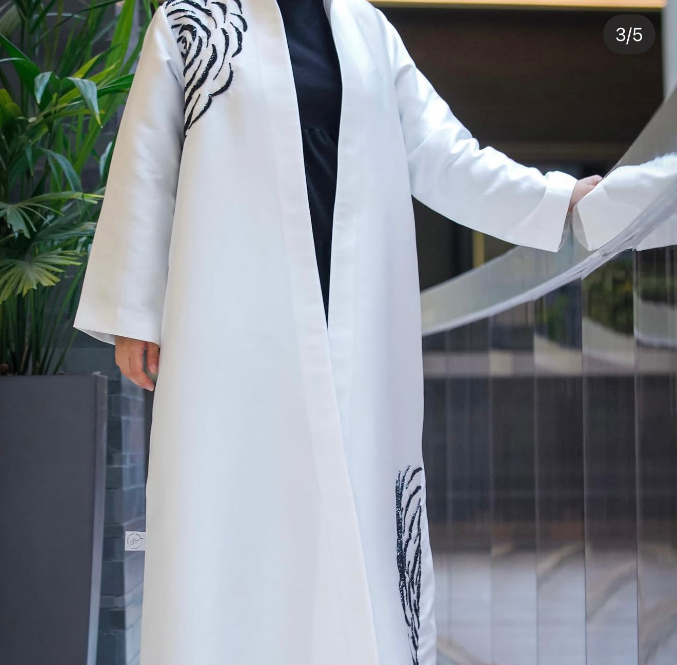 Shadow Abaya ( White )