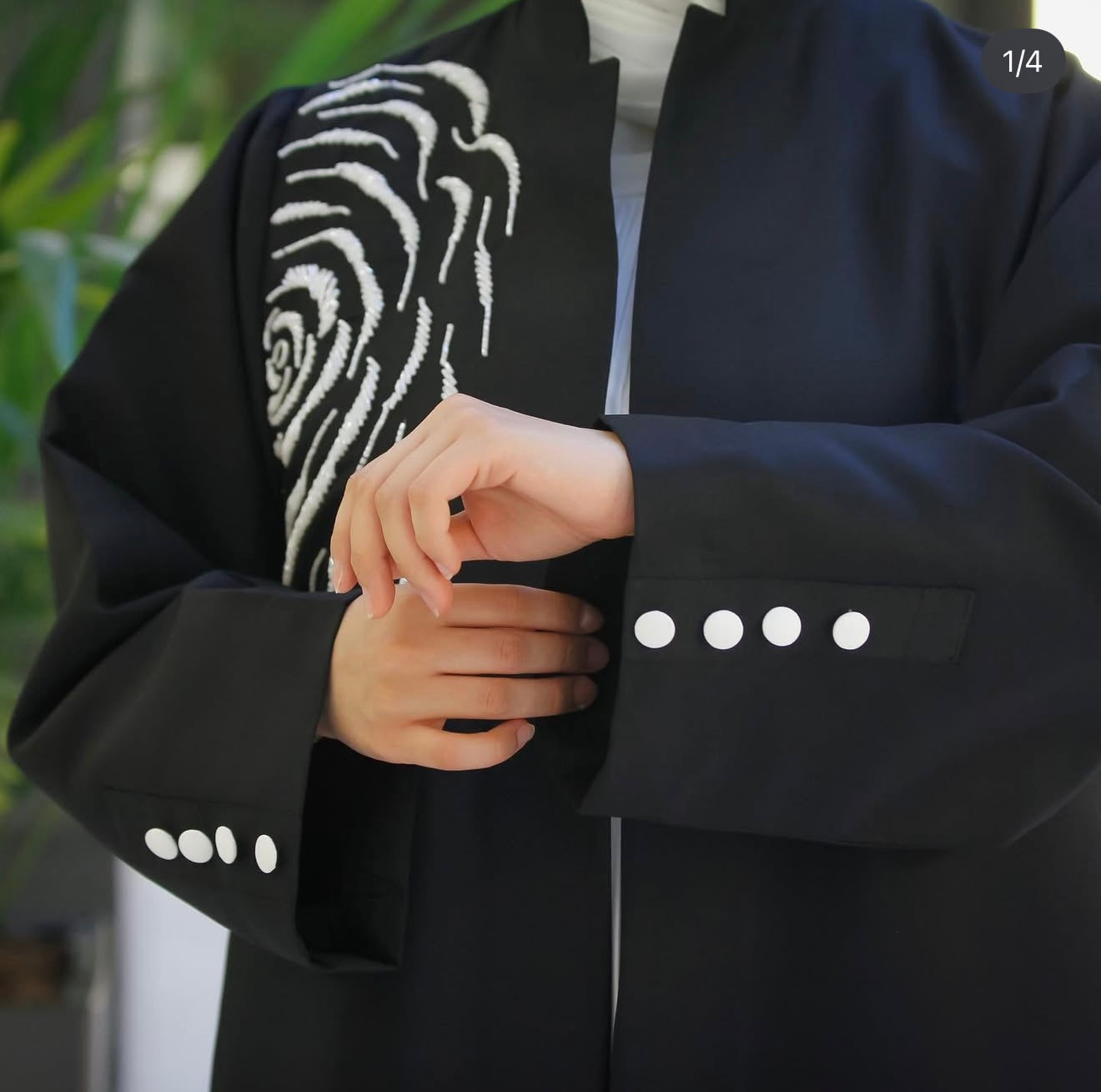 Shadow abaya ( Black )