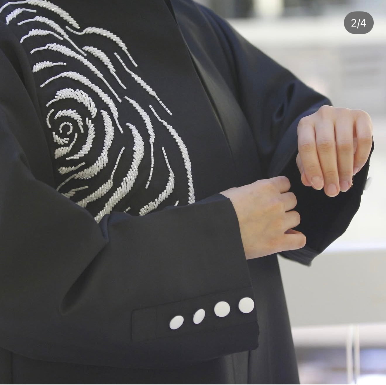 Shadow abaya ( Black )